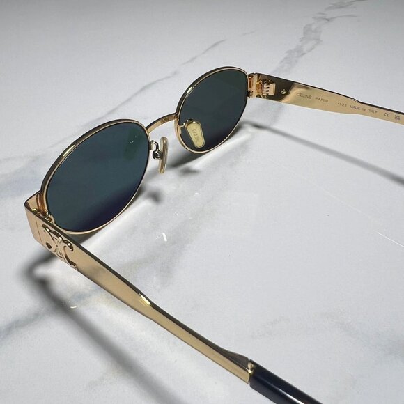 CELINE TRIOMPHE Sunglasses CL40235U 30N Gold Grey - Picture 3 of 9